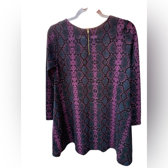 Snake Print Women's Small Mini Dress peach love Cali animal print, Y2K - Picture 2 of 12